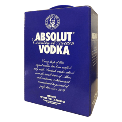 Водка Absolut Blue (Абсолют Блю) 3 литра